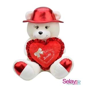 SELAY 1910 ŞAPKALI AYICIK 45 CM EKRU