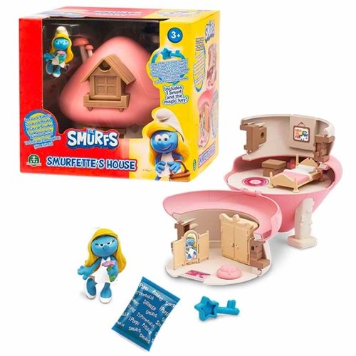 GİOCHİ PUF20000 Şirinler Mantar Evi Oyun Seti