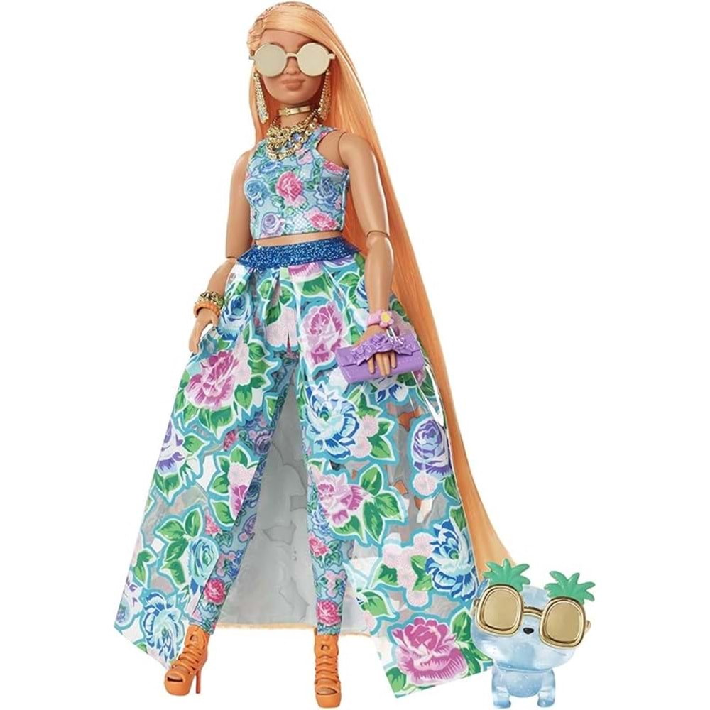 HHN14 Barbie Extra Fancy - Çiçekli Kostümlü Bebek