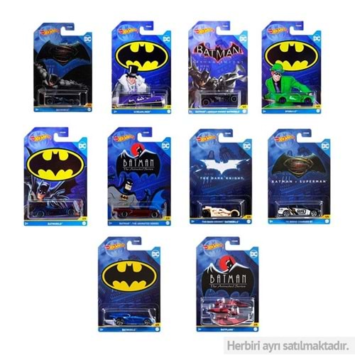MATTEL HDG89 Hot Wheels BatmanTemalı Arabalar