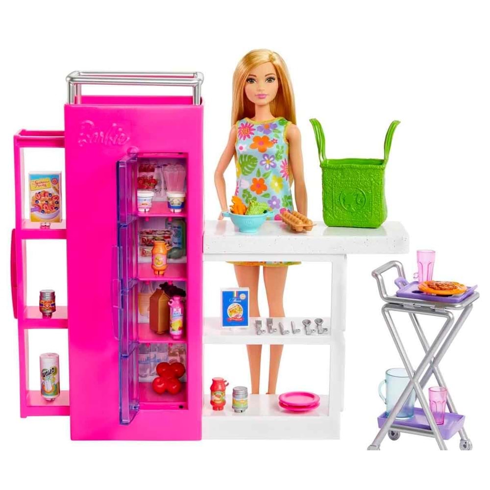 HJV38 Barbie Mini Büfe Oyun Seti