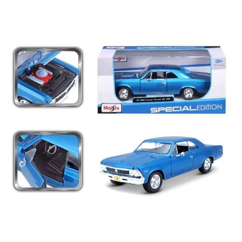 NECO MAY 31960 1:24 Maisto Chevrolet Chevelle Ss 396 1966 Model Araba