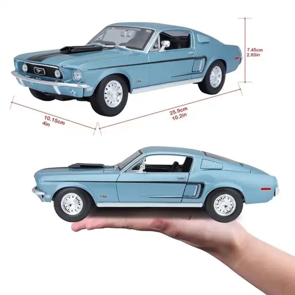 NECO MAIS 31167 1968 Ford Mustang GT Cobra Jet 1:18