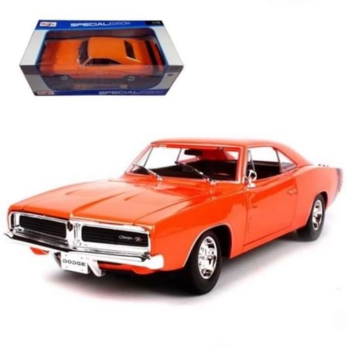 NECO MAIS 31387 1969 Dodge Charger RT 1: 18 Model Araba