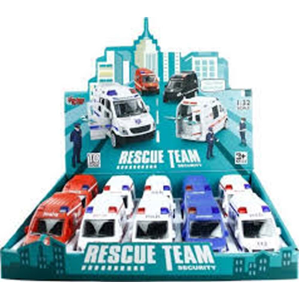 VARDEM JW567-023 SURTMELI 1:32 İLK YARDIM ARABALAR