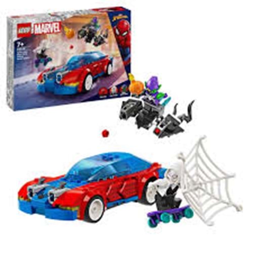 LEGO 76279 Lego Marvel SpidermanYarış Arabası ve Venom GreenGobli 227 parça +7 yaş