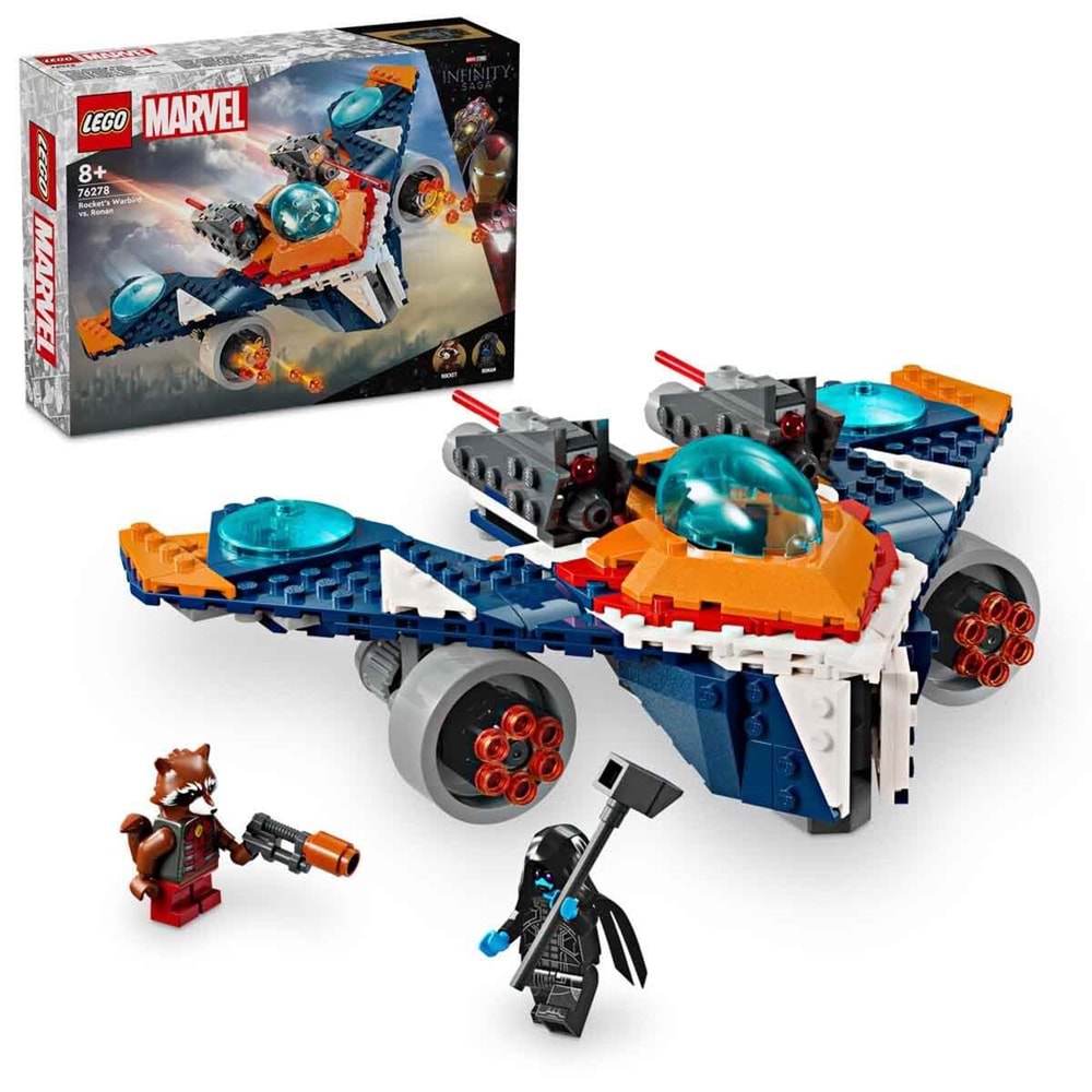 LEGO 76278 Lego Marvel RocketinWarbird Aracı Ronana Karşı 290parça +8yaş