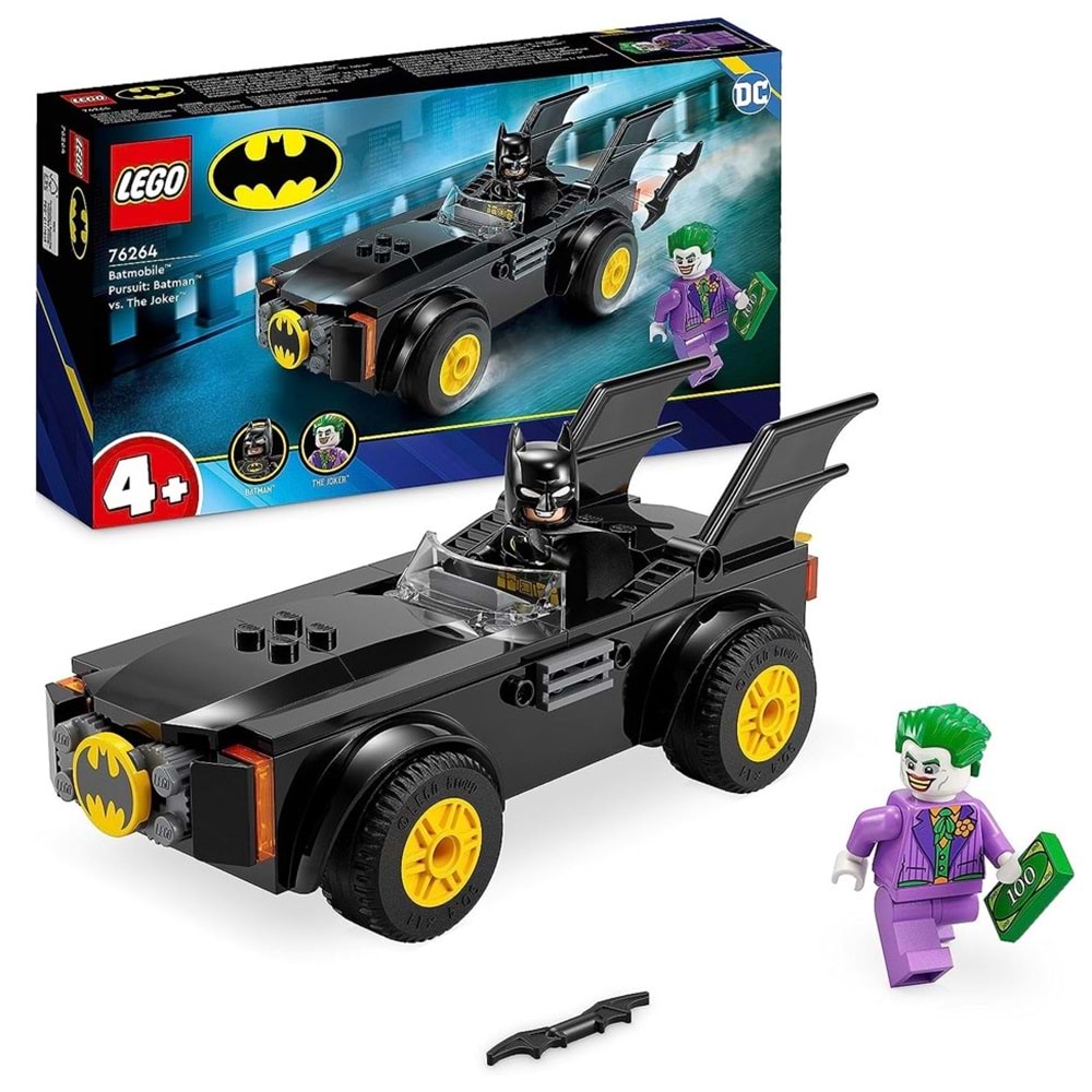 LEGO 76264 Lego DC Batmobile TakibiBatman Jokere Karşı 54 parça +4yaş