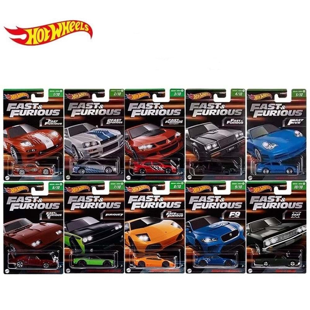 HNR88 Hot Wheels Fast andFurious Temalı Arabalar
