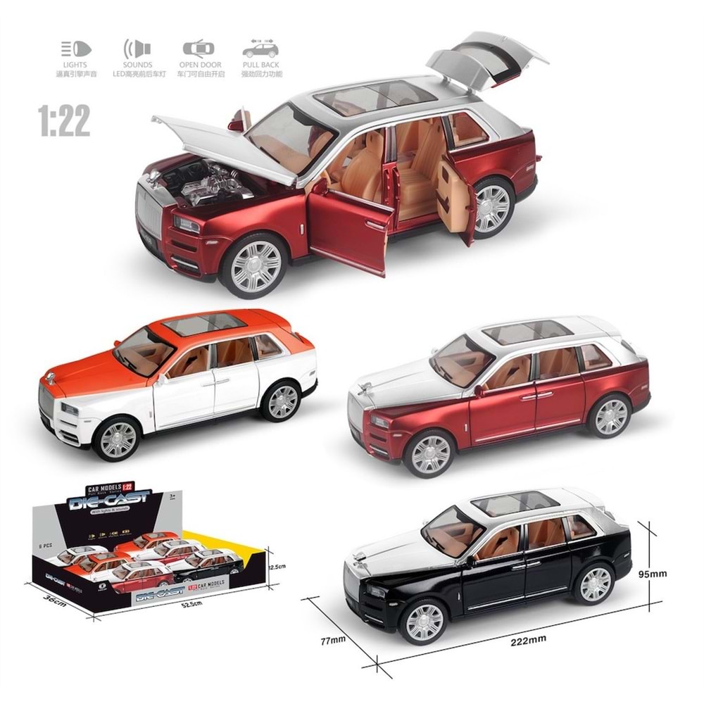 VARDEM HCL-806A Çek Bırak 1:22 Sesli ve Işıklı Araba