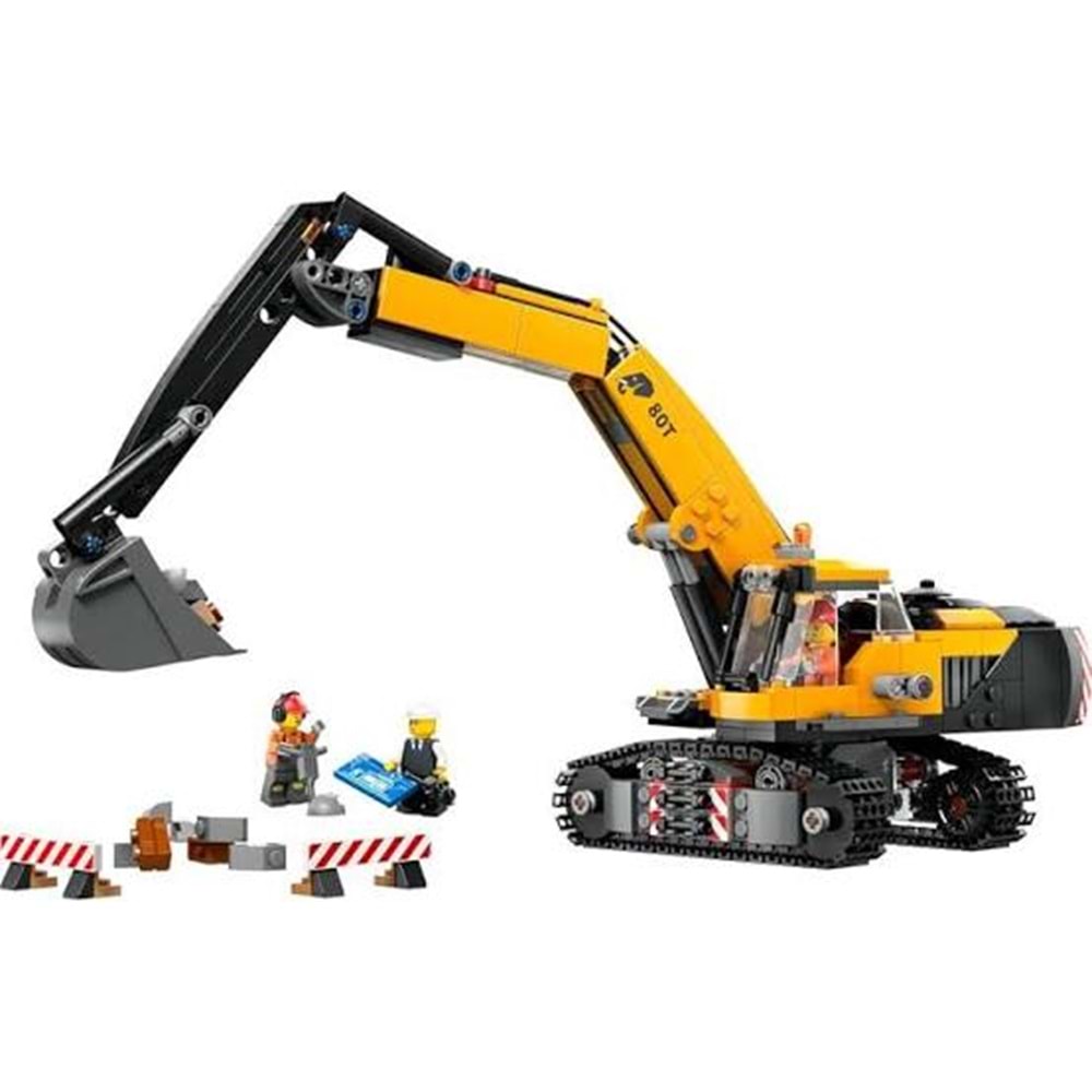 LEGO 60420 City Sarı İnşaatEkskavatörü 633 parça +8 yaş