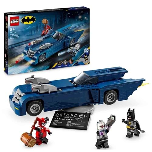 LEGO 76274 Marvel BatmobileBatman Harley Quinn ve Mr.Freeze 435 parça +8 yaş