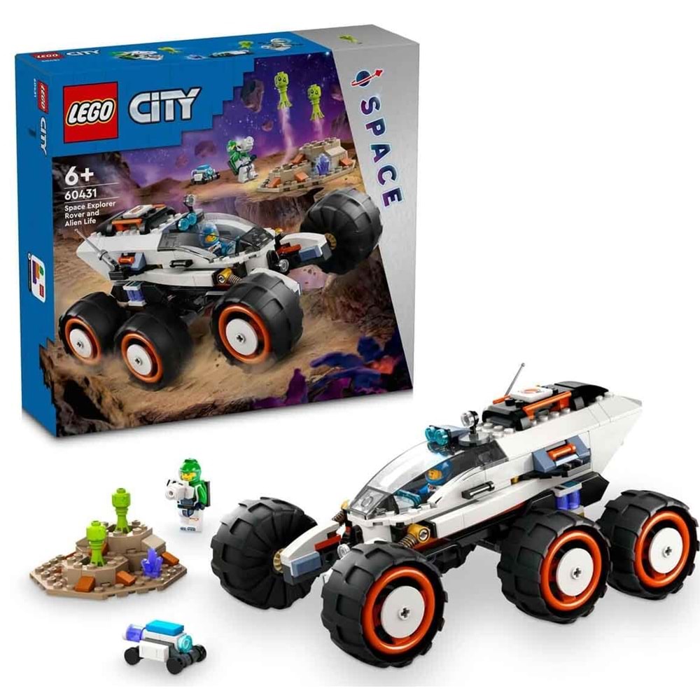 LEGO 60431 City Uzay KeşifRobotu ve Uzaylı Canlı 311 parça+6 yaş