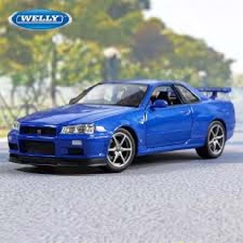 WELLY 1/32 NİSSAN SKYLİNE GT-R888 (R34)