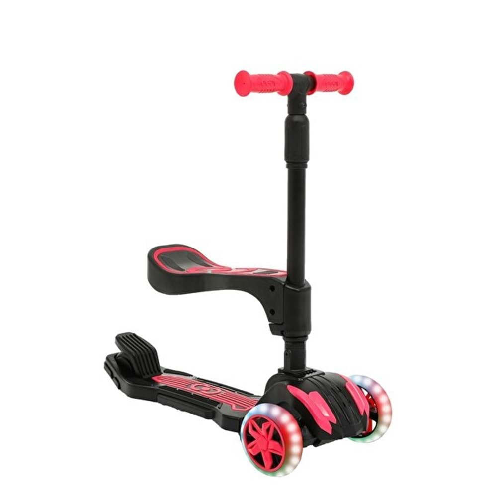 FURKAN 59564 COOL WHEELS COMBO PEMBE OTURAKLI SCOOTER