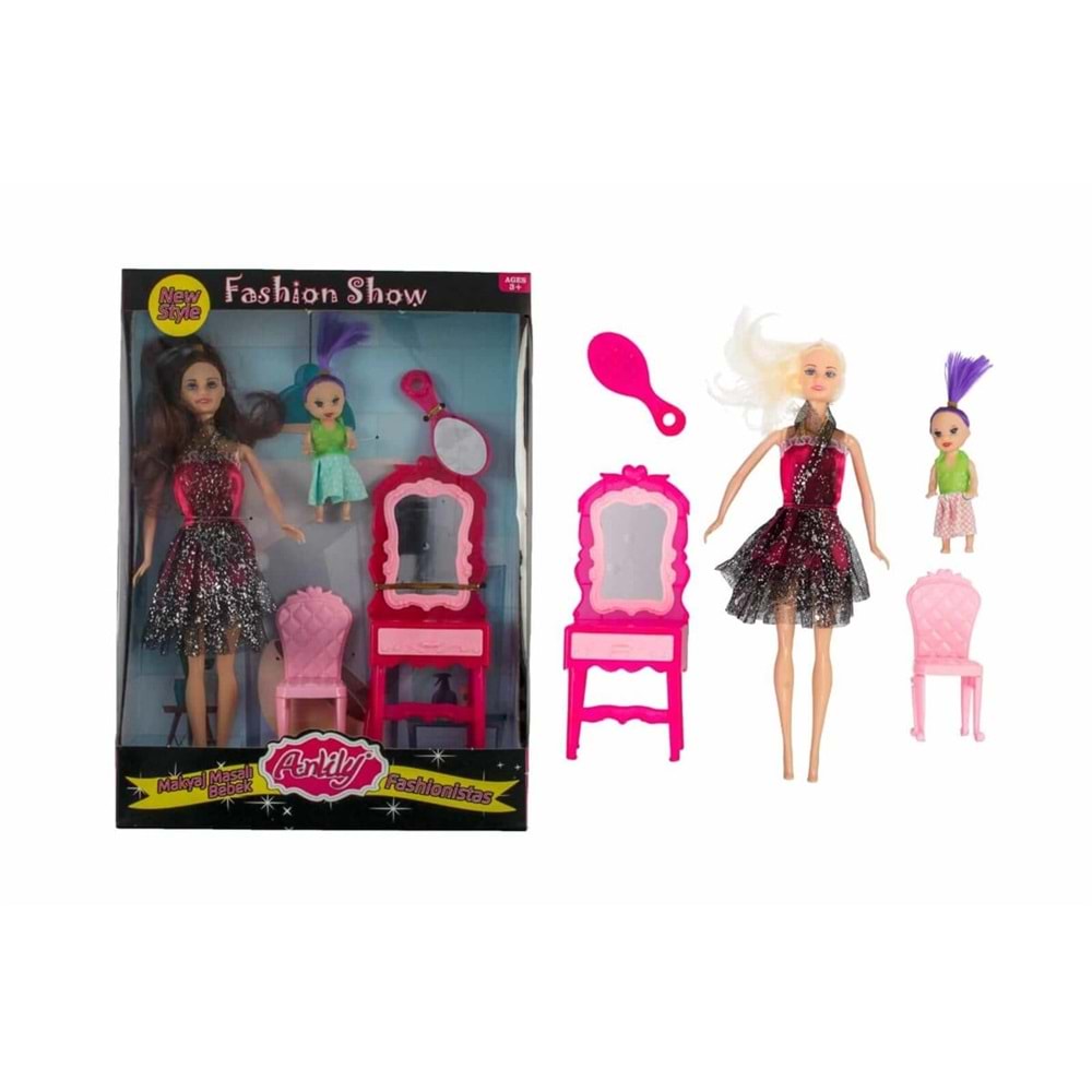 OYDAŞ 02412 ANLİLY KUTULU MAKYAJ MASALI BEBEK*28*