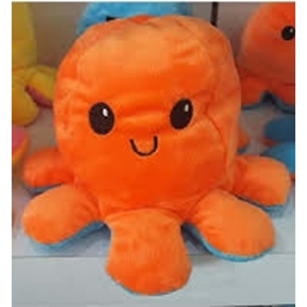 SELAY 2079 DUYGULU AHTAPOT YASTIK 17 CM TURUNCU