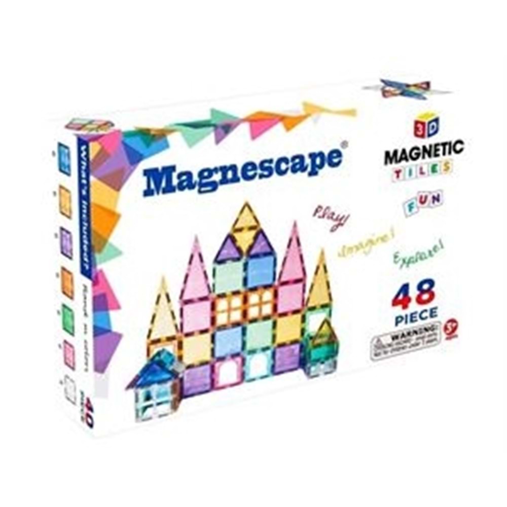 BAŞEL Magnescape Magnetic Tiles 48Parça / 8848