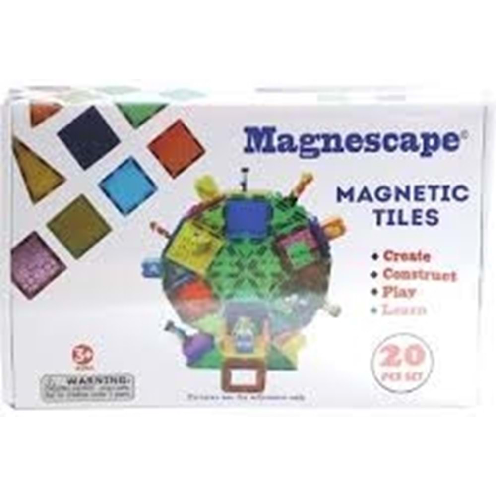 BAŞEL Magnescape Magnetic Tiles 20Parça / 8820