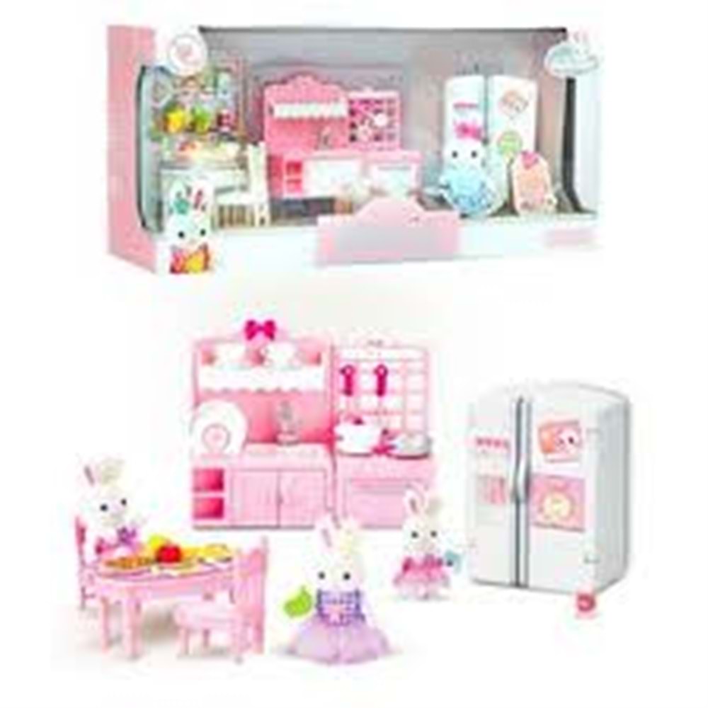 MEGA BIG0 6617 BAY DREAMY MİNİ TAVŞAN- BÜYÜK MUTFAK OYUN SETİ