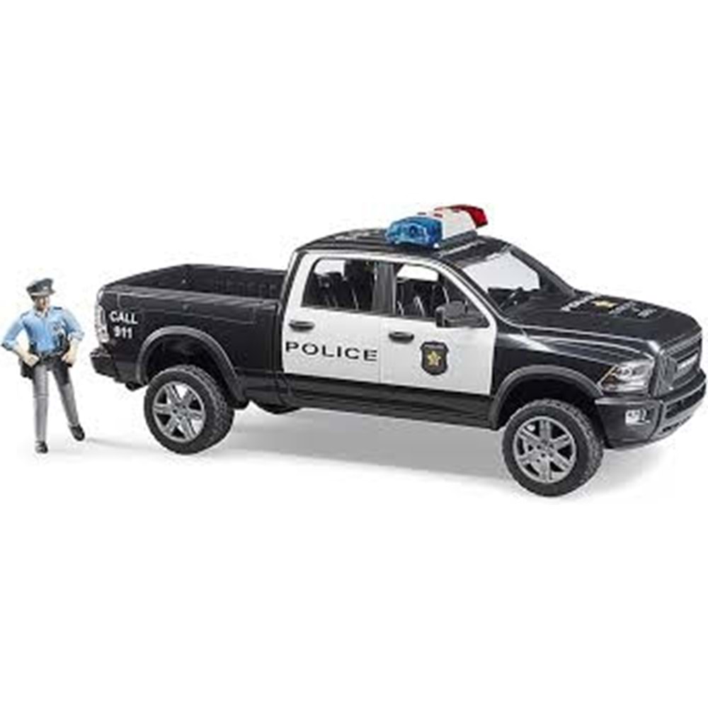 BRUDER BR02505 Ram 2500 Polis Aracı ve Memur +4 yaş