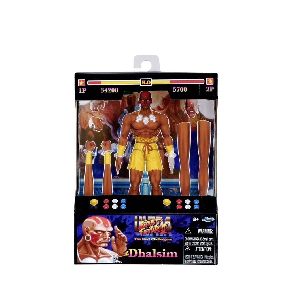 253252031 STREET FİGHTER II DHALSİM 6 FİGURE