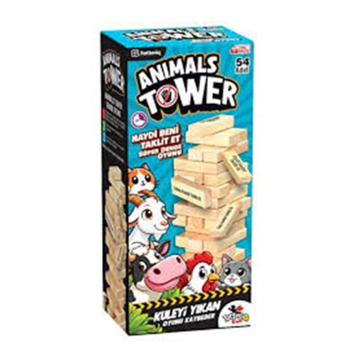 VARDEM TOT 7378 ANIMALS TOWER SUPER DENGE OYUNU 54 ADET