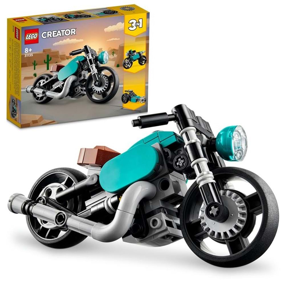 LEGO 31135 Creator 3in1 ­ KlasikMotosiklet 128 parça +8 yaş