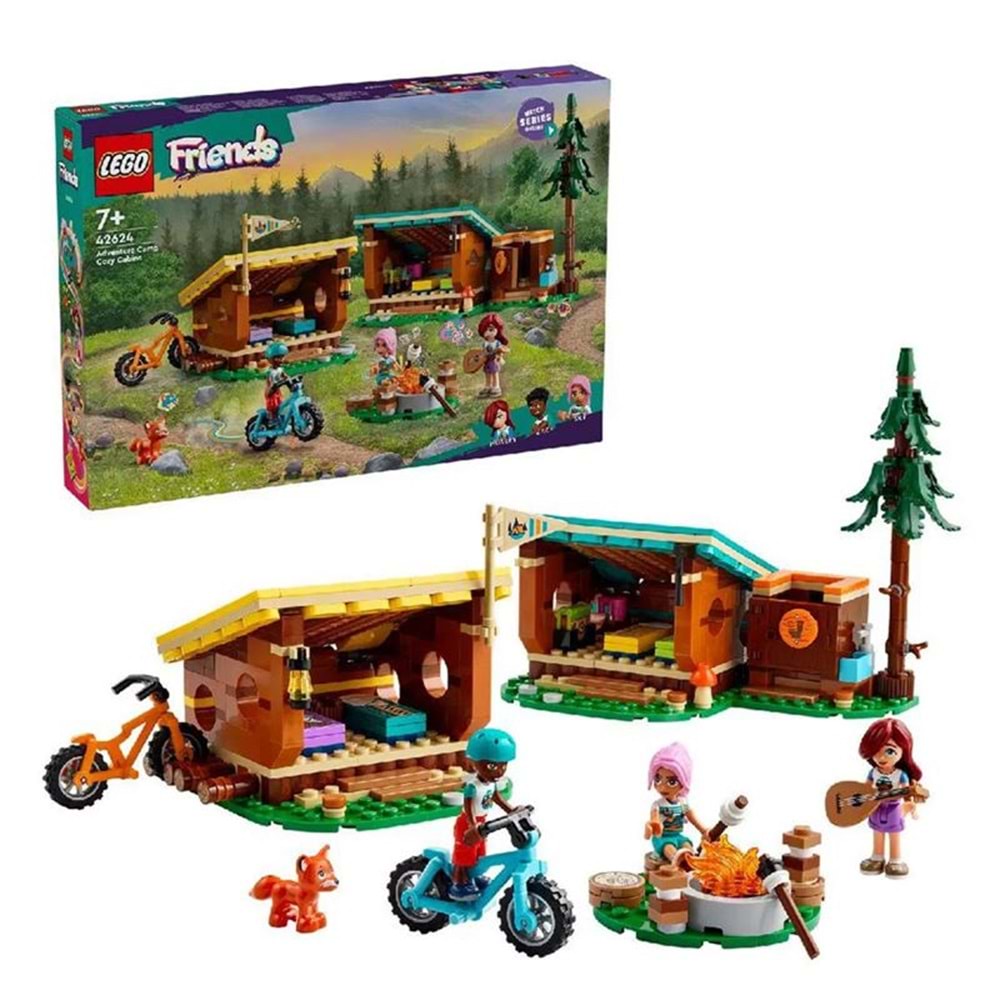 LEGO 42624 Friends MaceraKampı Şirin Kulübeler 437 parça