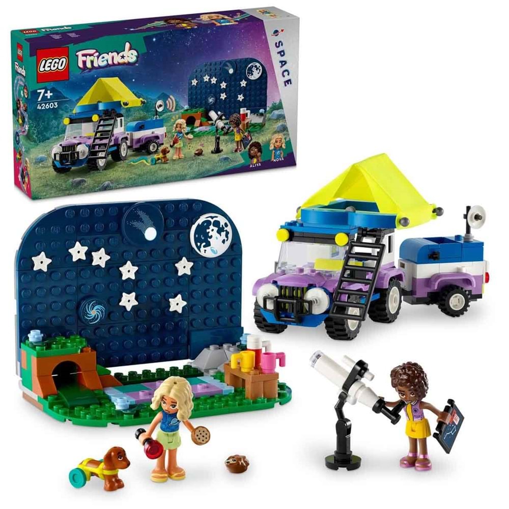LEGO 42603 Lego Friends Yıldız Gözlemleme Kamp Aracı 364parça+7yaş