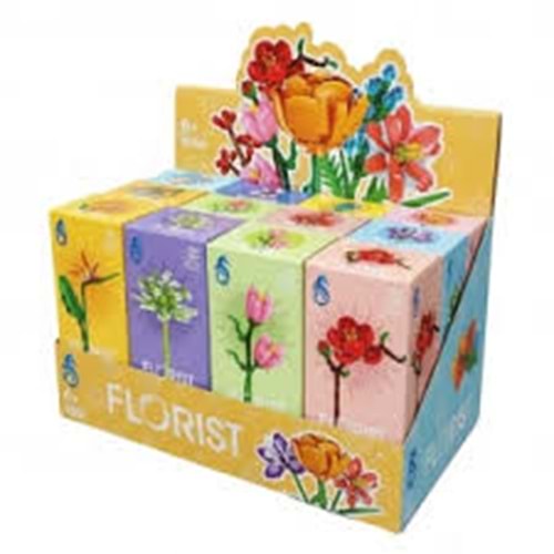 MEGA BIG0M03I 8'Lİ KRİSTAL ÇİÇEKLER YAPI BLOKLARI