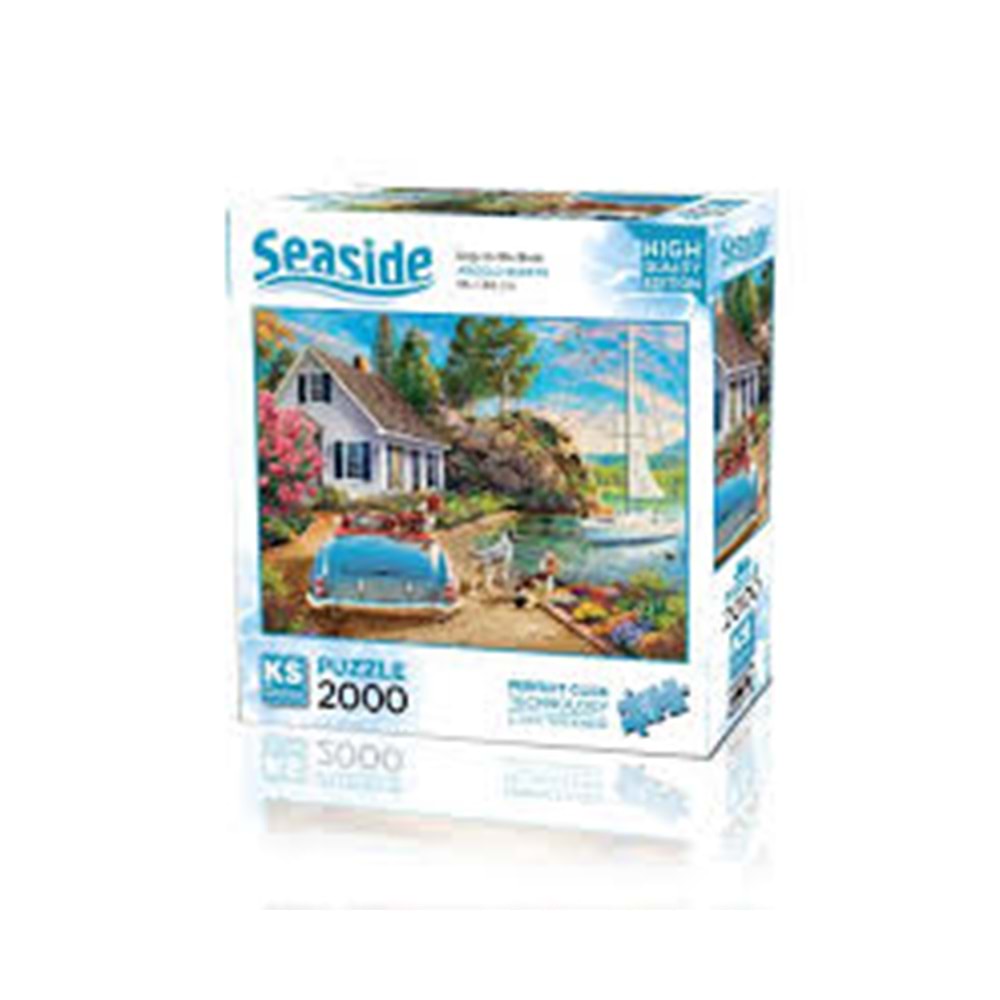 KS 22537 2000 PÇS Dog On The Boat 68X96