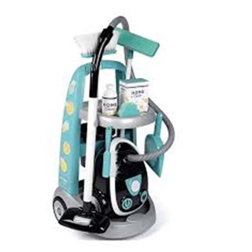 7600330316 Smoby TemizlikArabası ve Elektrikli SüpürgesiOyun Seti