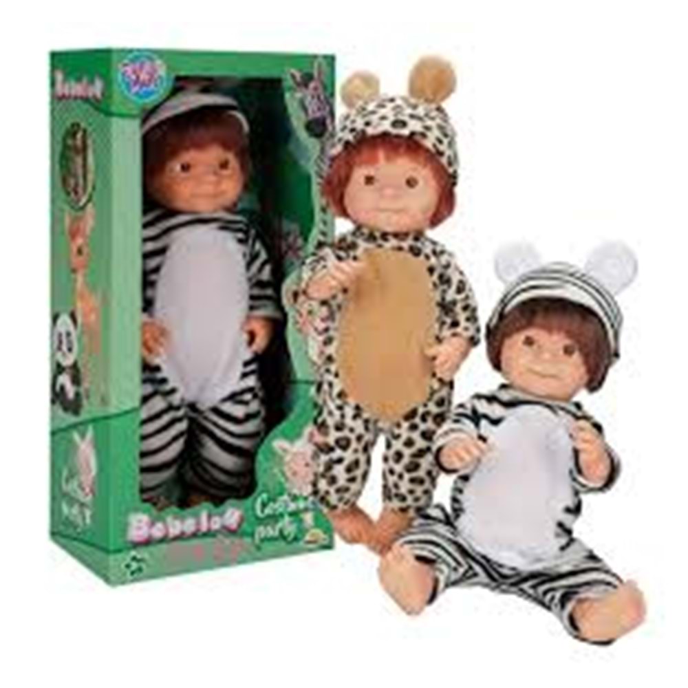 SUNMAN 40041 SABC-DZM-BEBEKSET BEBELOU HAYVANKOSTÜMLÜ 40 CM