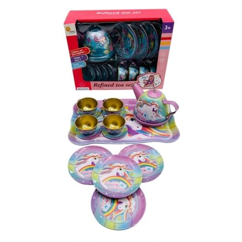 DMN 966-D34 KUTUDA METAL ÇAY SETİ