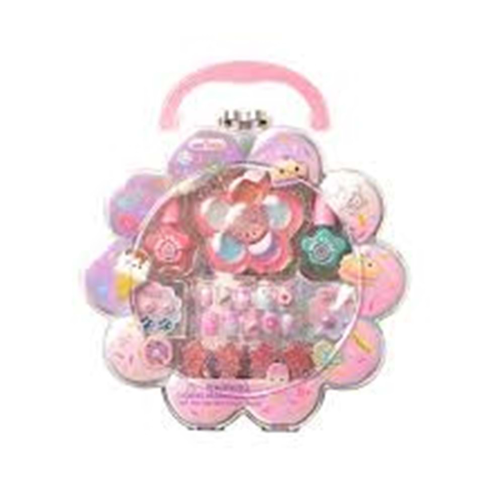 MEGA 010101HFC060SW Sparkle Taşınabilir Işıltılı Tırnak ve Makyaj Seti