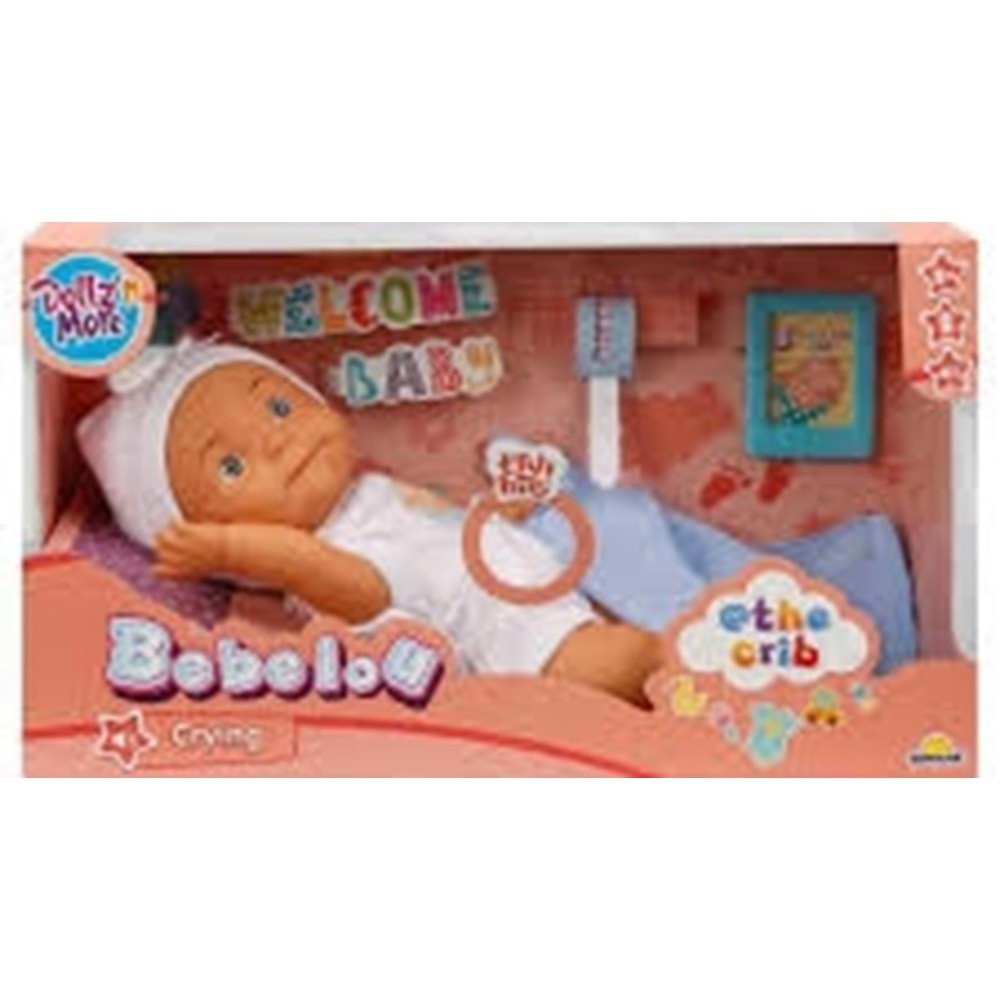 SUNMAN 5683 SUN­SABC­DZM­BEBEK SETBEBELOU THE CRIB SESLİAĞLAYAN 30CM 2R BYK KUTU