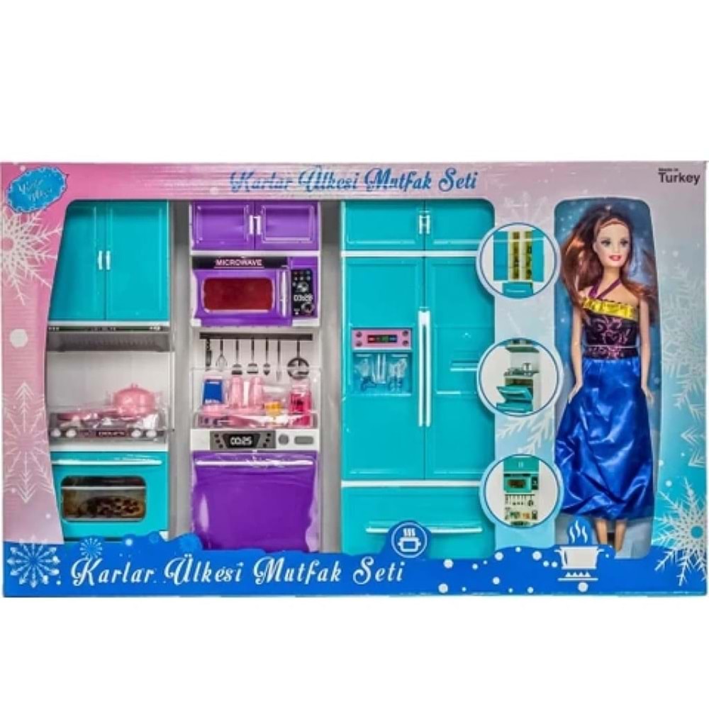 OYDAŞ 02335 KARLAR ULKESI 3LU DOLAP BEBEKLI