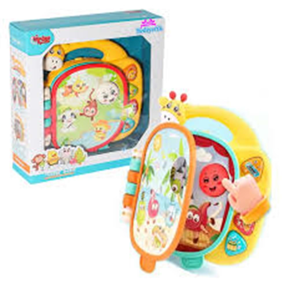 VARDEM JLG-855-162AISIKLI VE MUZIKLI KUT. ZURAFA KITAPLI BEBEKPIYANOSU