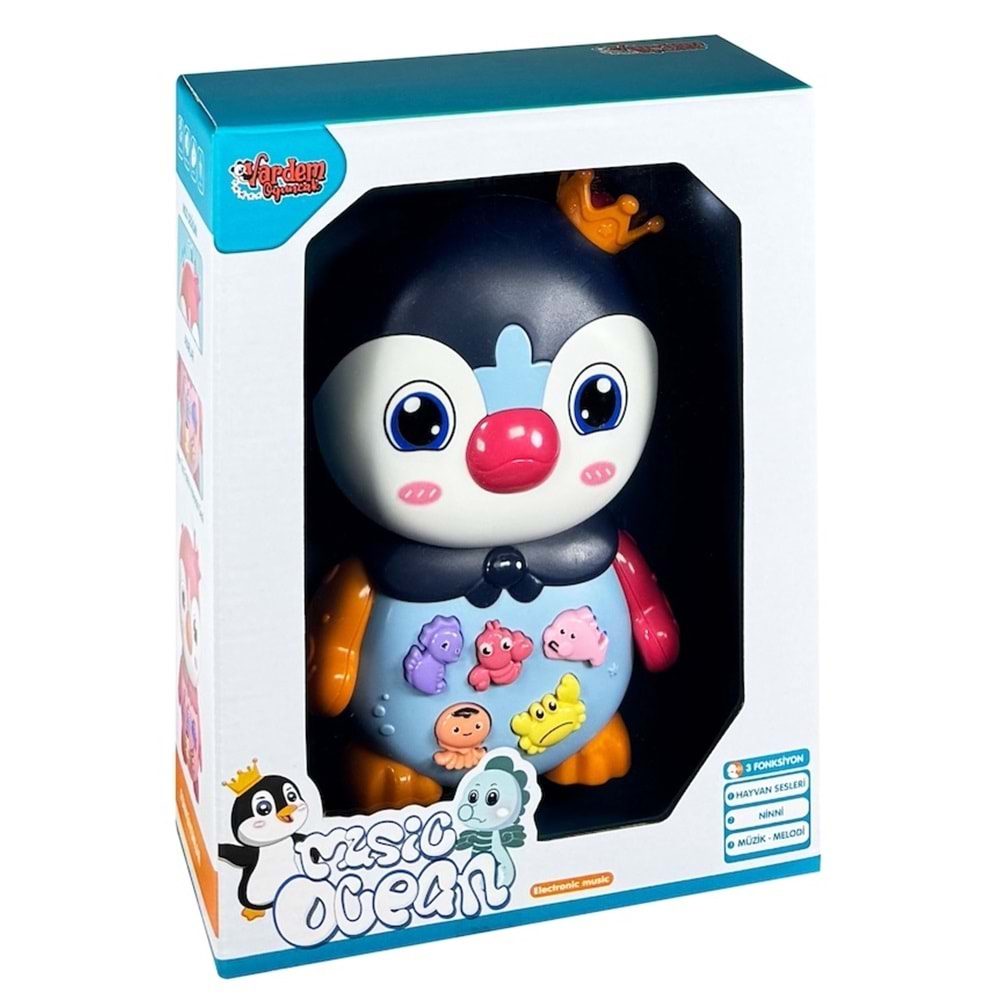 VARDEM JLG-855-115AISIKLI VE MUZIKLI KUTULU PENGUEN BEBEK PIYANOSU