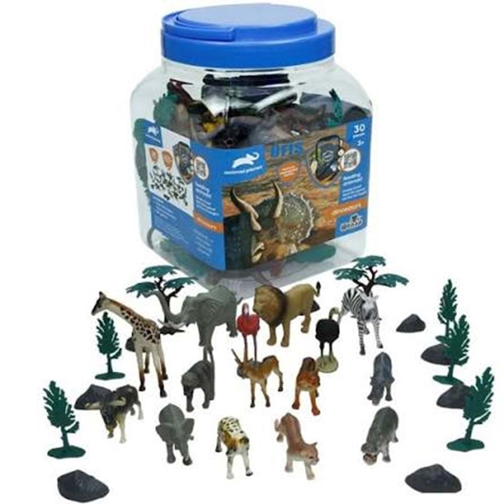 VARDEM SHD6601-2-3-4 30PCS HAYVAN SET 2VAHSI, 2CIFTK, 1DINO,1OKY.