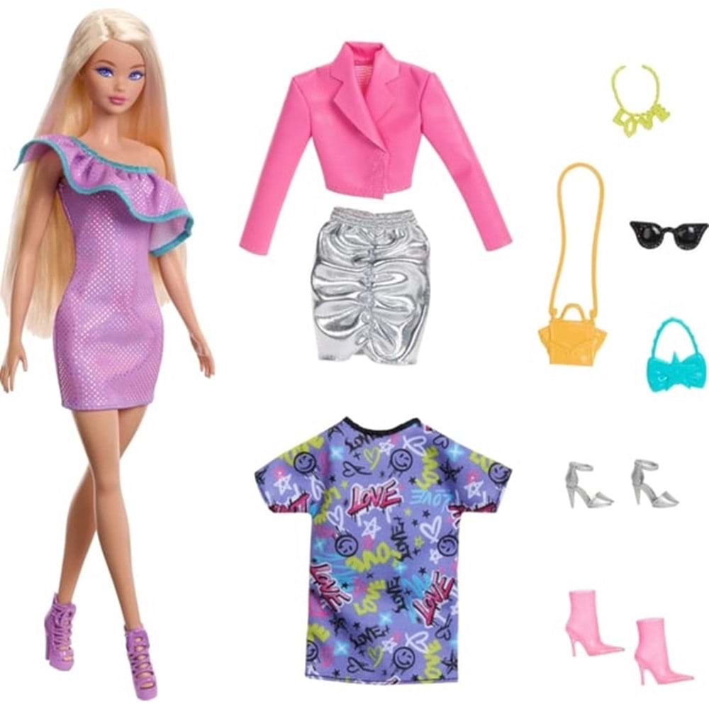 MATTEL HYT61 Barbie Kıyafetleri veAkseasuarları
