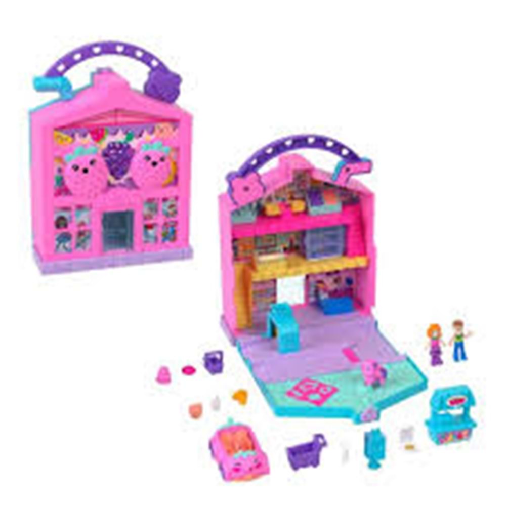 MATTEL HRD45 Polly Pocket Eğlenceli Market Oyun Seti