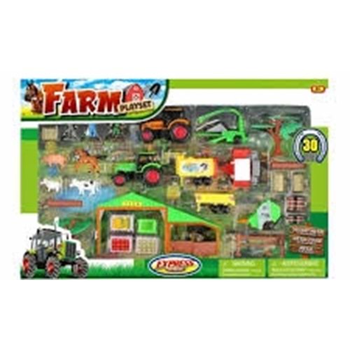 MEGA 33019 EXPRESS WHEELS - 30 PCS ÇİFTLİK PLAY SET