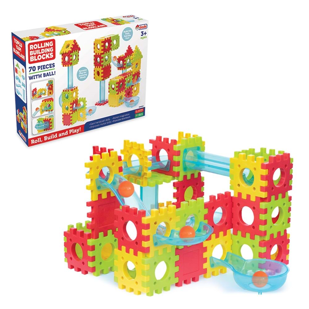 DEDE 04044 TOPLU YAPI BLOKLARI 70 PÇS