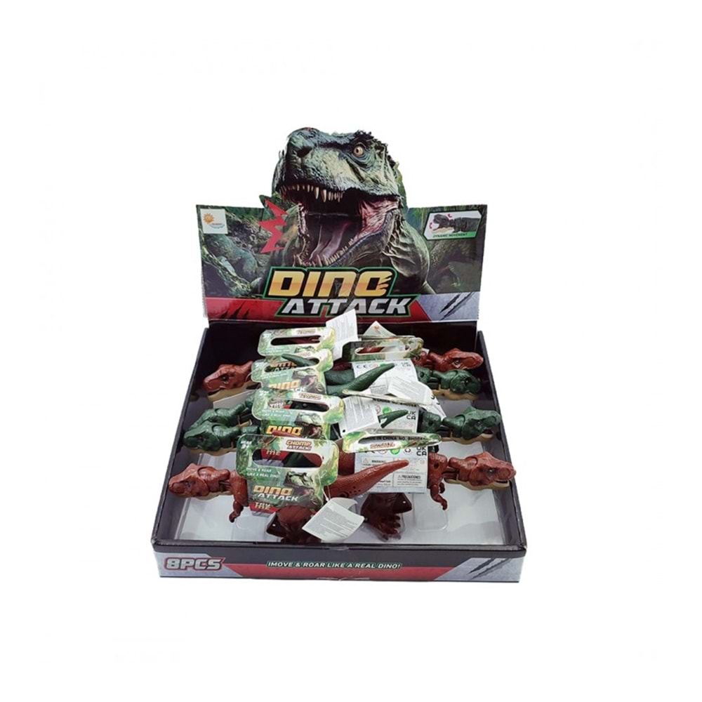 DMN DMNBH006A KUTUDA 8Lİ SESLİ IŞIKLI DİNAZOR