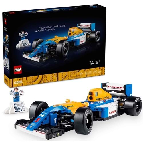 LEGO 10353 icons Williams RacingFW14B ve Nigel Mansell 10353parça +18 yaş