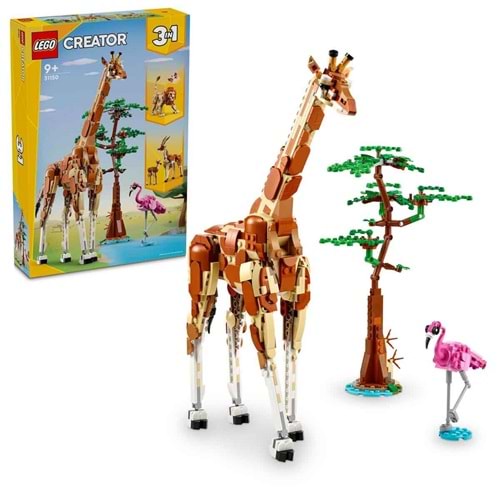 LEGO 31150 Creator 3ü1 aradaVahşi Safari Hayvanları 780 parça+9 yaş