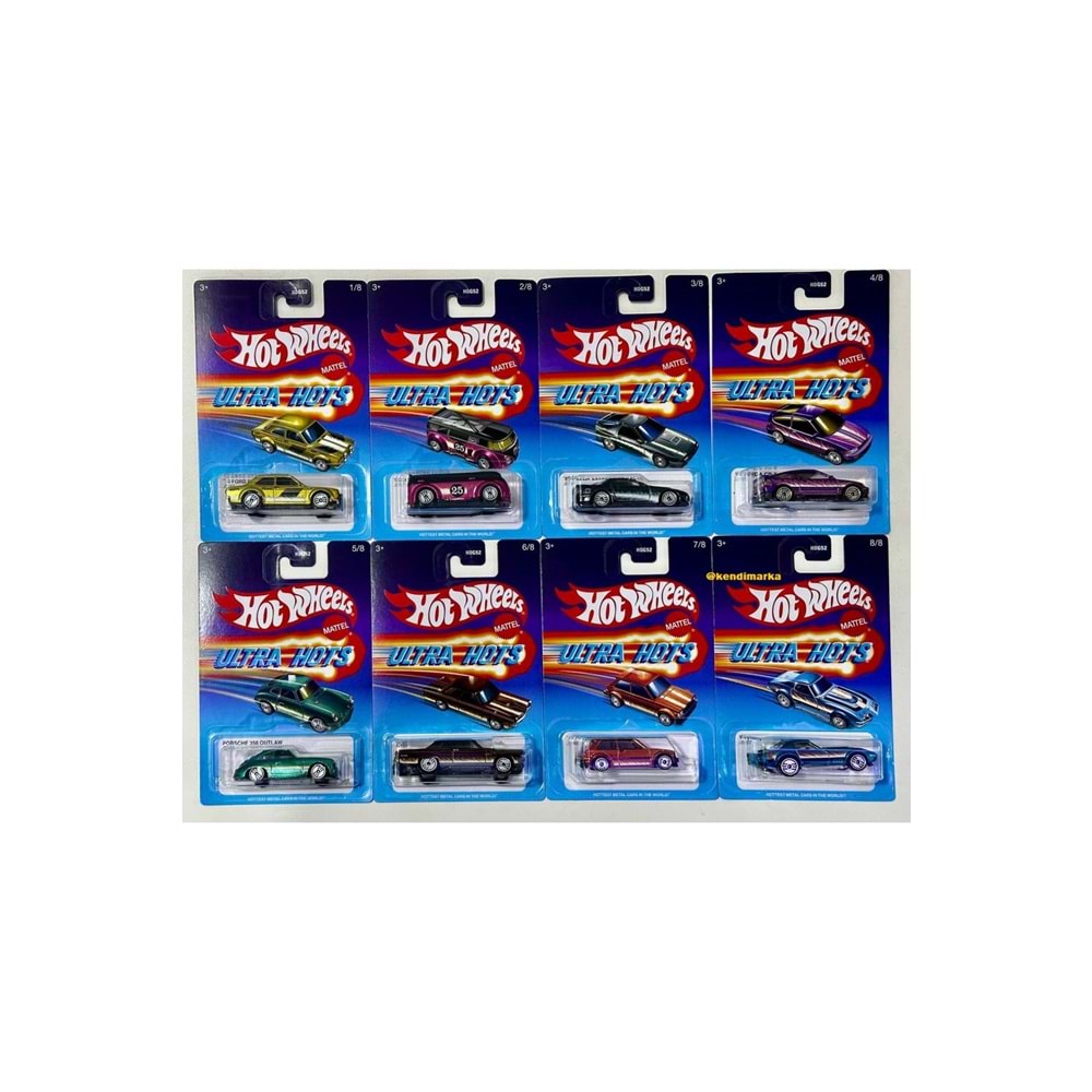 HDG52 Hot Wheels Ultra Hots Arabalar / 12 adet kol