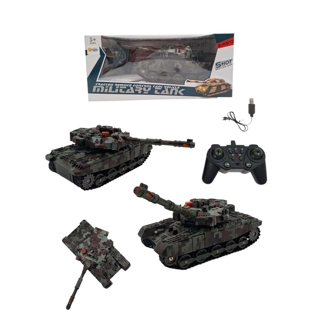 DMN 326-225 2.4G UZAKTAN KUMANDALI ŞARJLI TANK